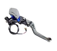 freno embrague Para Motocicletas De 7/8 "22mm, Bomba De Freno De Embrague, Pistón De Cilindro Maestro, Palancas De Embrague De Freno De 14mm, Mango Hidráulico Palanca Freno Embrague(Grey Right)