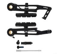 Freno en V de brazo largo de aleación de aluminio para plegable para bicicleta, para calibrador forjado CNC de 110 mm compatible con conversión de ruedas 406 a 451, para reajuste Litepro SP8 412