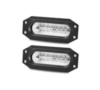 Freno Indicadora Dinámica Luz De Trabajo Advertencia LED De Marcha Atrás Empotrada De 7 Pulgadas, Blanca Y Roja, Para Vehículos Todoterreno 4x4 ATV UTB Marinos SUV