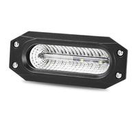 Freno Indicadora Dinámica Luz De Trabajo Advertencia LED De Marcha Atrás Empotrada De 7 Pulgadas, Blanca Y Roja, Para Vehículos Todoterreno 4x4 ATV UTB Marinos SUV