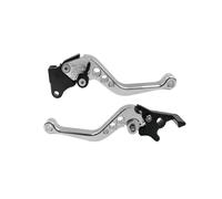 Freno Levier Embrague Extensibles Plegable Manija De Freno Motocicleta, Modificación, Embrague, Tambor, Palanca, Manillar Ajustable, Conjunto Piezas Modificadas(Sliver)