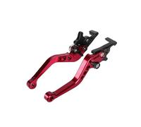 Freno manillar CNC universal para motocicleta, de 22 mm y 7/8", compatible con la mayoría de los accesorios de modificación de scooters y motos. Palancas embrague freno motocicleta(Red B)