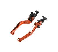 Freno manillar CNC universal para motocicleta, de 22 mm y 7/8", compatible con la mayoría de los accesorios de modificación de scooters y motos. Palancas embrague freno motocicleta(Orange B)