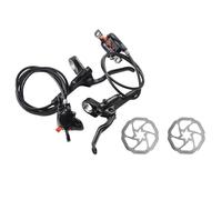 Freno manillar Compatible con frenos de disco hidráulicos para bicicleta de montaña Shimano MT200, MT201 y M315, palanca de acero de 2 pistones y 3 dedos, BL-MT200.(MT200 with HS1 2pcs)