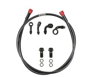 Freno manillar Los tubos de freno son adecuados para todoterrenos, motocicletas en general, tuberías de embrague de freno hidráulico de acero, mangueras(170cm)