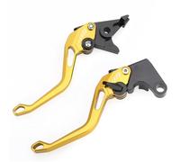 Freno manillar Palanca de freno de motocicleta compatible con Ducati Supersport/S 2017-2018. Palancas de embrague de freno ajustables CNC.(Gold Lever Set)