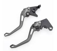 Freno manillar Palanca de freno de motocicleta compatible con Ducati Supersport/S 2017-2018. Palancas de embrague de freno ajustables CNC.(Titanium Lever Set)