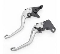 Freno manillar Palanca de freno de motocicleta compatible con Ducati Supersport/S 2017-2018. Palancas de embrague de freno ajustables CNC.(Silver Lever Set)