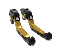 Freno Palanca de embrague Para SLR 650 1997-1998 FX 650 Para Vigor 1999-2000 Palancas De Embrague De Freno Extensibles Plegables Ajustables Para Motocicleta(Black YELLOW)