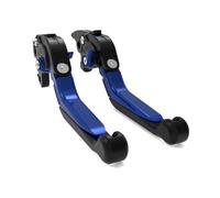 Freno Palanca de embrague Para SLR 650 1997-1998 FX 650 Para Vigor 1999-2000 Palancas De Embrague De Freno Extensibles Plegables Ajustables Para Motocicleta(Black blue)