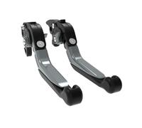 Freno Palanca de embrague Para SLR 650 1997-1998 FX 650 Para Vigor 1999-2000 Palancas De Embrague De Freno Extensibles Plegables Ajustables Para Motocicleta(Black titanium)
