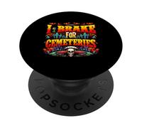 Freno Para Cementerios Halloween Fantasmas Historias Sobrenatural PopSockets PopGrip Adhesivo