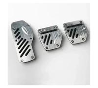 freno pedal Juego Cubierta Pedal Coche Transmisión Manual Pedali Rojo Azul Accesorios Plateados(Manual Black)