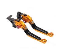 Freno y Embrague Palanca De Embrague De Freno De Estacionamiento para Aprilia, para RS660, para Tuono 660, Accesorios para Motocicleta, Palanca Extensible Plegable manija Embrague(A- Gold)