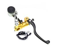 Freno y Embrague Uitable para La Mayoría De Las Motocicletas, Bomba De Embrague De Freno PX1, Cilindro Maestro De 17,5mm, Freno De Disco, Embrague De Motocicleta manija Embrague(Gold Right)