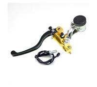 Freno y Embrague Uitable para La Mayoría De Las Motocicletas, Bomba De Embrague De Freno PX1, Cilindro Maestro De 17,5mm, Freno De Disco, Embrague De Motocicleta manija Embrague(Gold Left)