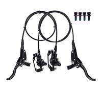 Frenos hidráulicos para bicicleta con adaptador de aleación de aluminio de | Juego de frenos de Mountain Bike para ciclismo, aventuras, carretera, desplazamiento urbano al aire libre