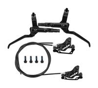 Frenos hidráulicos para Bicicleta de montaña, Frenos de Bicicleta de montaña | 2 Frenos de Disco de Cuatro pistones - Kit de Freno de Bicicleta, Izquierda 850 mm, Trasero Derecho 1600 mm