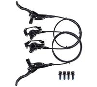Frenos hidráulicos para bicicleta, freno delantero de 76 cm, freno trasero de 135 cm, kit de freno de repuesto con adaptador para bicicleta de montaña, freno hidráulico para bicicleta de montaña, para