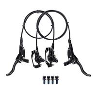 Frenos hidráulicos | Repuesto de bicicleta delantero de 76 cm y trasero de 135 cm con adaptador | Juego de frenos de disco hidráulicos, para montar en bicicleta, viajes por carretera, carreras al aire
