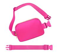 FRENOU Riñonera cruzada para mujeres y hombres, riñonera cruzada con correa ajustable Mengta con cuerda