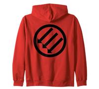 Frente de Hierro - Las Tres Flechas - contra el Fascismo Sudadera con Capucha