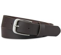 Frentree Cinturón de cuero Made in Germany, para hombres y mujeres, ancho 3 cm, marrón