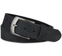 Frentree Cinturón de piel de búfalo auténtico, fabricado en Alemania, para hombre y mujer, 3,8 cm de ancho, color marrón, gris oscuro, Bundweite 105cm = Gesamtlänge 120cm