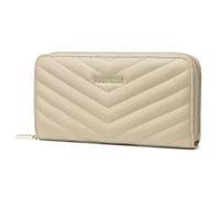 Frentree Monedero para mujer con protección RFID y compartimento para teléfono móvil, mucho espacio para tarjetas, monedas, billetes, beige, Casual