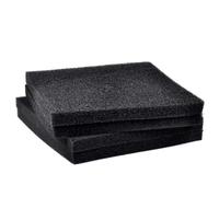 FREOJGU Hilo Filtrante para Acuario Esponja de Filtro bioquímico for Acuario, Espuma filtración Negra, Esponja Uso prolongado for pecera(25PPI,50x50x2cm)