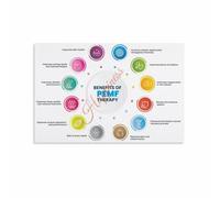 Frequency Wellness Diagram Poster for Holistic Health Classroom and Home Spa