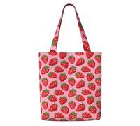 Fresa,Bolsas de supermercado reutilizables, bolsas de compras, bolsas de lona de gran capacidad, bolso de hombro