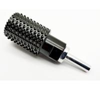 Fresa cilíndrica de madera, 30 mm de diámetro, longitud 60 mm, rosca interior M14 para amoladora angular + adaptador de vástago redondo para atornillador inalámbrico