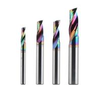 Fresa CNC Fresa de extremo de aleación de carburo de tungsteno sólido de un solo filo CNC de 3,175 4, 6 y 8 mm, cabezal de fresado con revestimiento DLC(DSA1F-D3.1-L17)