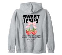 Fresa Cristiano Diciendo Biblia Vers Salmo Dulce Jesús Sudadera con Capucha