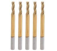 Fresa de 3 flautas de acero de tungsteno, fresa de fondo plano para grabado, perforación, corte, madera dura, madera contrachapada, plástico acrílico, PCB, 3,175 x 2,5 x 8 x 40,