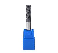 Fresa de acero de tungsteno con revestimiento de aleación de 1 pieza - Mecanizado CNC HR50 Kit de fresa superior for desbaste de esquinas for fresadora Endmil, 8R0.5x60L(4R0.5x50L)