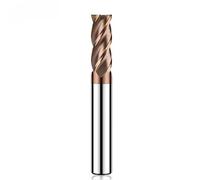 Fresa De Aleación Cnc 4 Flautas HRC55, Extremo Plano Con Revestimiento Carburo Acero Tungsteno(10x45Cx10Dx150L)