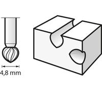 Fresa De Alta Velocidad De 4,8 Mm BOSCH