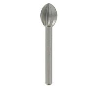 Fresa de alta velocidad Mod. 144 (Diámetro cabeza: 7,8 mm, Cabeza elíptica, Metal duro, 2 ud.)