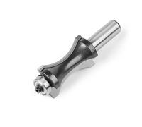 Fresa de arco de fondo plano con cojinetes | Fresa de filete de madera for máquina de grabado | Fresa for carpintería | Fresa for escaleras | Fresa Gong con vástago de 1/2" y 12 mm(1/2 * 1-1/2)