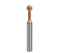 Fresa de arco en t esférico, Fresa de arco en forma de T con bola Lollipop R0.5-R10 HRC55 carburo sólido 1/5/10 Uds(One Size,R0.75xd0.75x3xD4x50L)