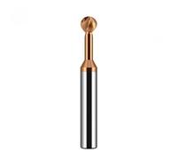 Fresa de arco en t esférico, HRC60 Bola de carburo en forma de T arco espiral molino R0.5-10 grabado 3D piruleta CNC Router Bits(For steel,R3)