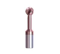 Fresa de arco en t esférico, HRC60 Lollipop Ball T-Shaped Arch Mill R0.5-R10 3D CNC Router Bits for acero aluminio(R6-D6-40-D12-100,Coating)