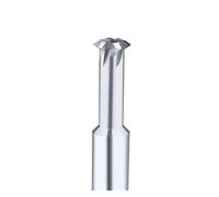 Fresa de biselado 90 grados hacia arriba y abajo, herramienta CNC doble cara positiva negativa carburo for D1-12 acero aluminio, 1 ud(For Aluminum,D3Xd1.8X12XD3X50L)