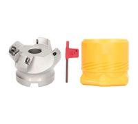 Fresa de cara para fresadora CNC de 4 flautas, KM12 63 - 22, herramienta de fresado de cara con insertos SEKT1204, kit accesorio de corte para torno de alta estabilidad, ideal para