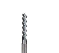 Fresa de carburo de microdiámetro 3F, 1 unidad, 1,0~4,0mm for flauta de cuello largo de aluminio, ranura profunda, fresa de tungsteno Mini(D1.6-10)