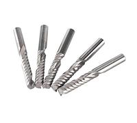 Fresa de Carburo de Tungsteno Molino de Extremo Flauta única CNC Fresado Bits 6mm x 32mm 5Pcs