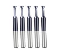 Fresa de cola de milano 5 unids/set fresa de cola de milano de carburo herramienta CNC 45 °/60 ° acero de tungsteno for Metal(D4*D4*45°*Φ2*6*L50 for steel)