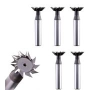 Fresa de cola de milano 5 unids/set HSS6542 fresa de cola de milano herramienta CNC 45 °/60 ° acero de alta velocidad for Metal(D45*45°)